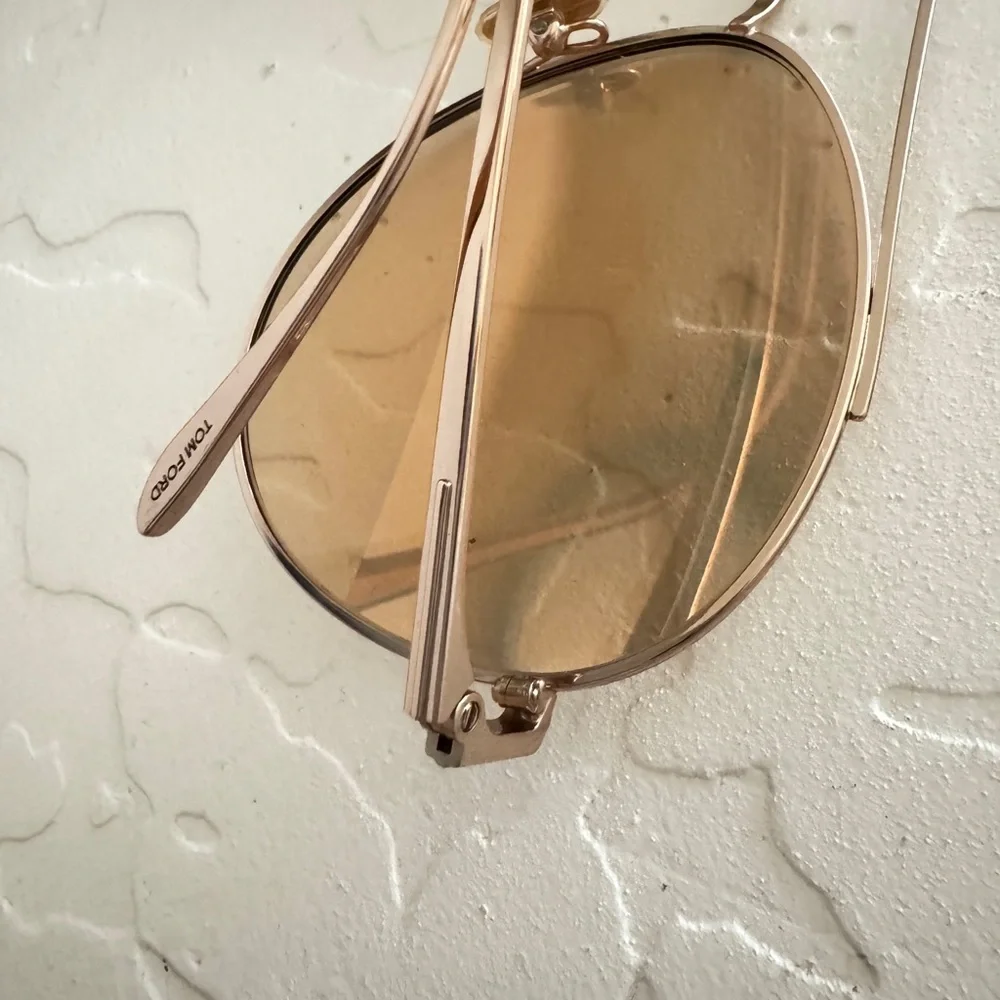 Tom Ford Gold Aviator Sunglasses